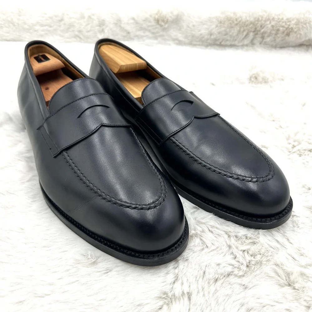 Morjas Ivy Loafers in‎ Black Leather NEW size 13 US 13.5